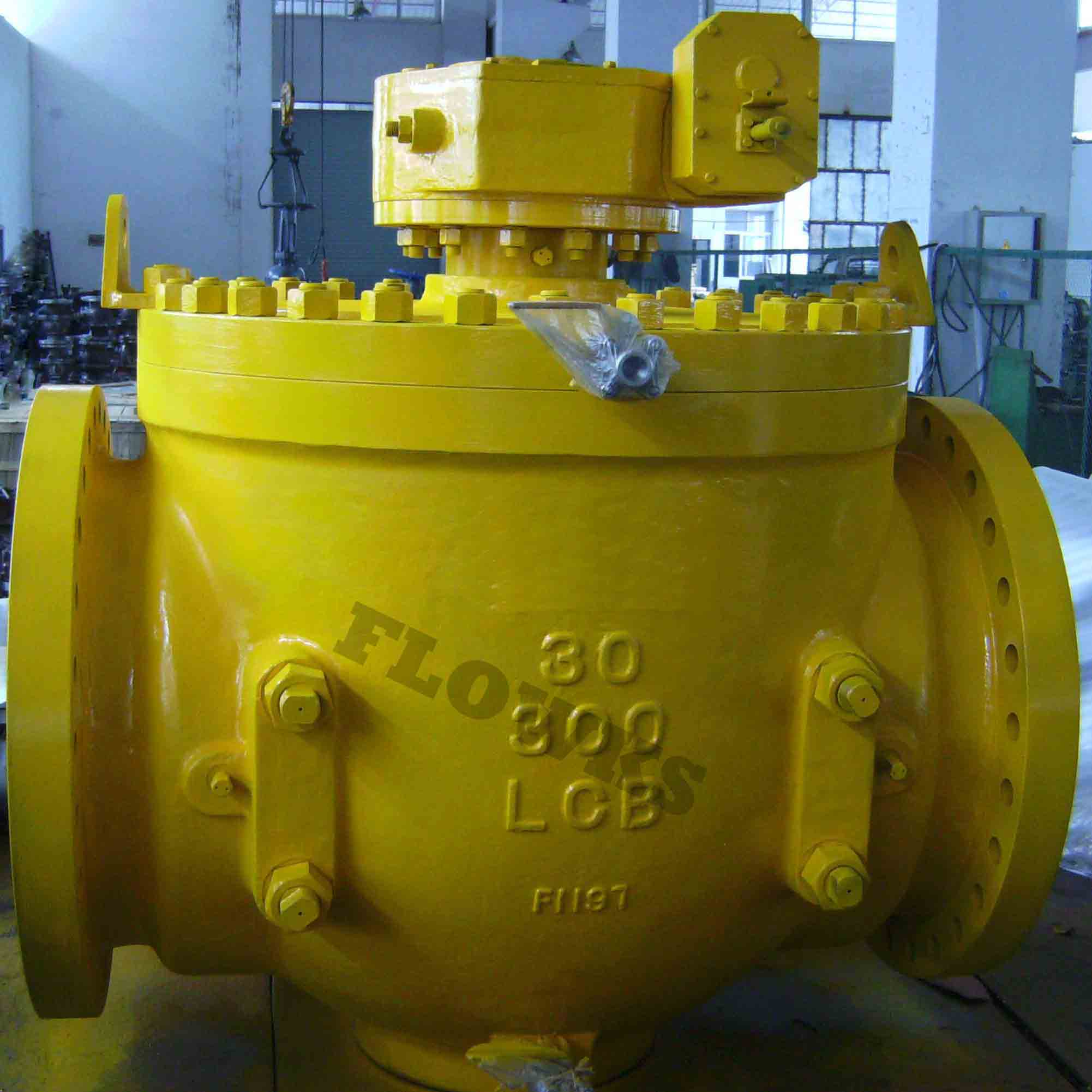 30"-300Lb top entry ball valve