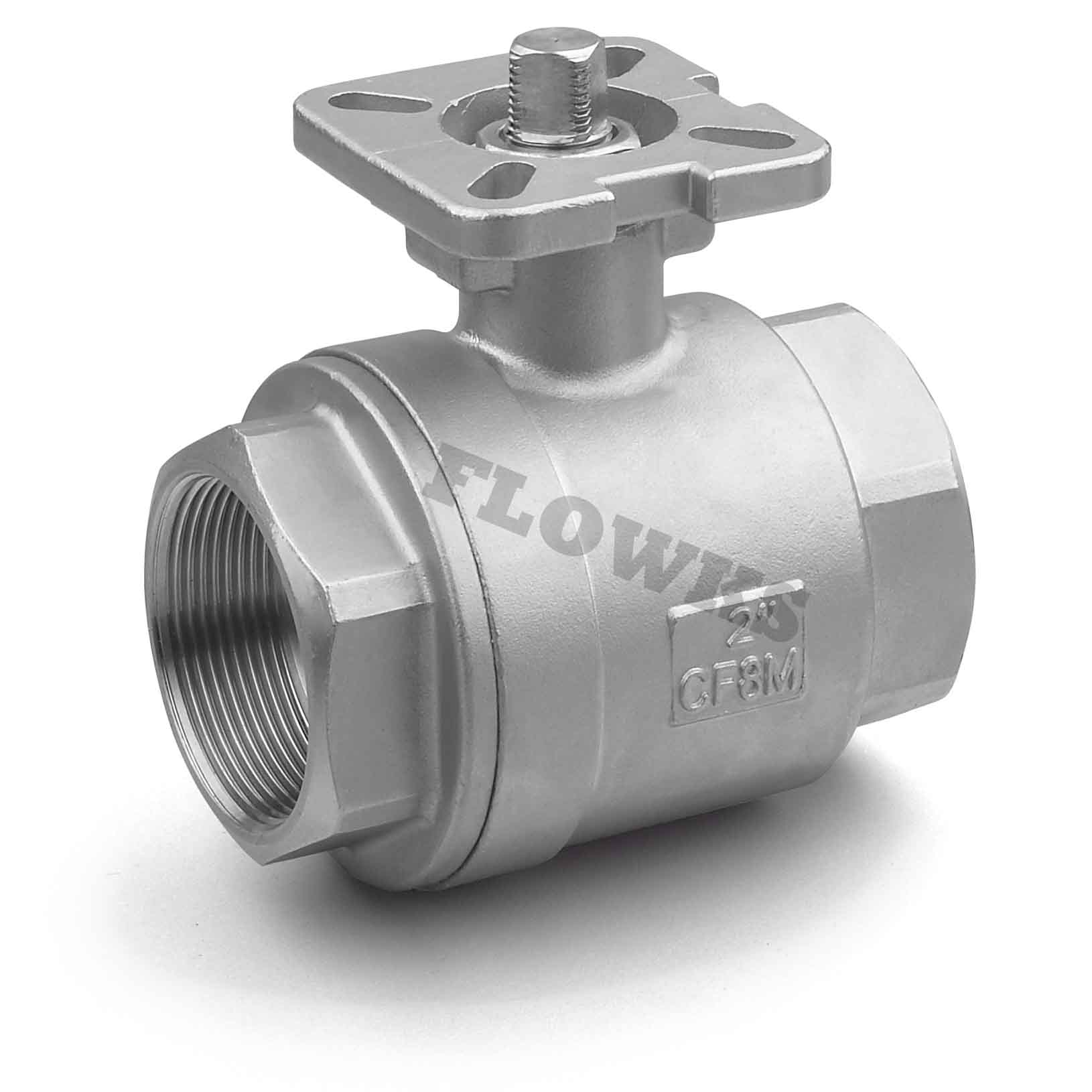 Screw Ball Valve with Mounting Pad